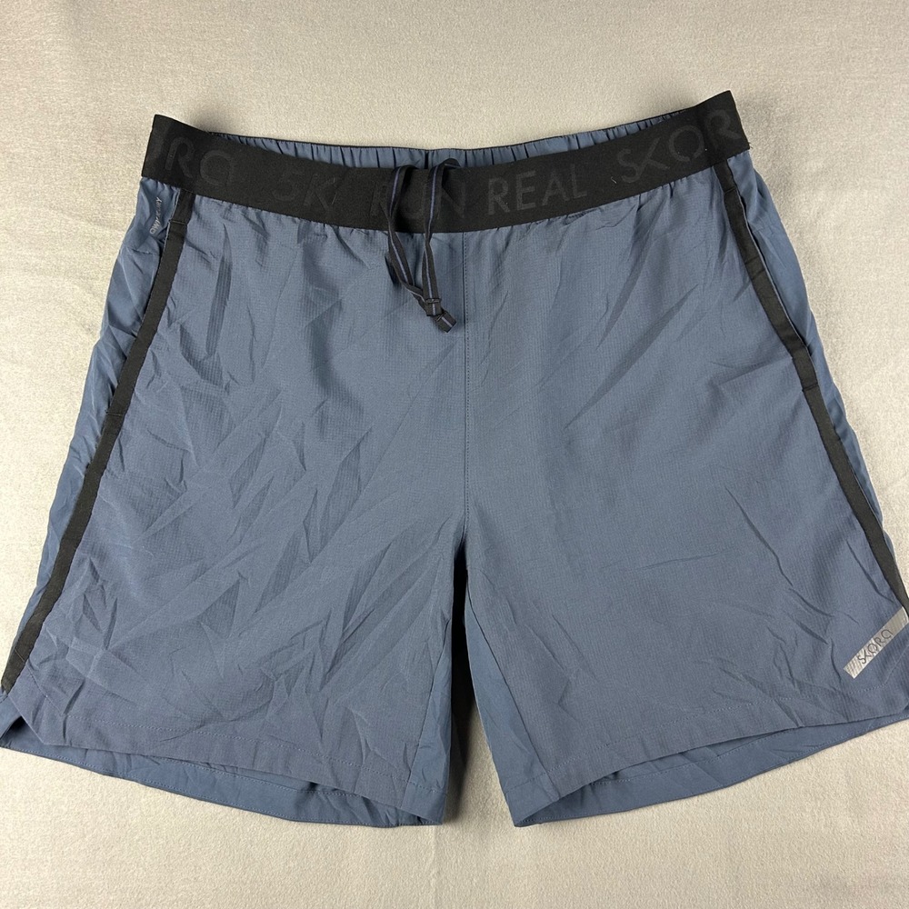 Skora Running Shorts Men XL Blue Qwick-Dry Athletic Active Gym Workout - Picture 2 of 12